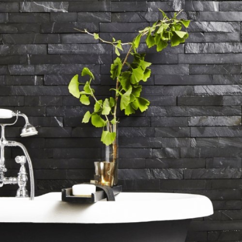 Ardoise sous forme de parement mural