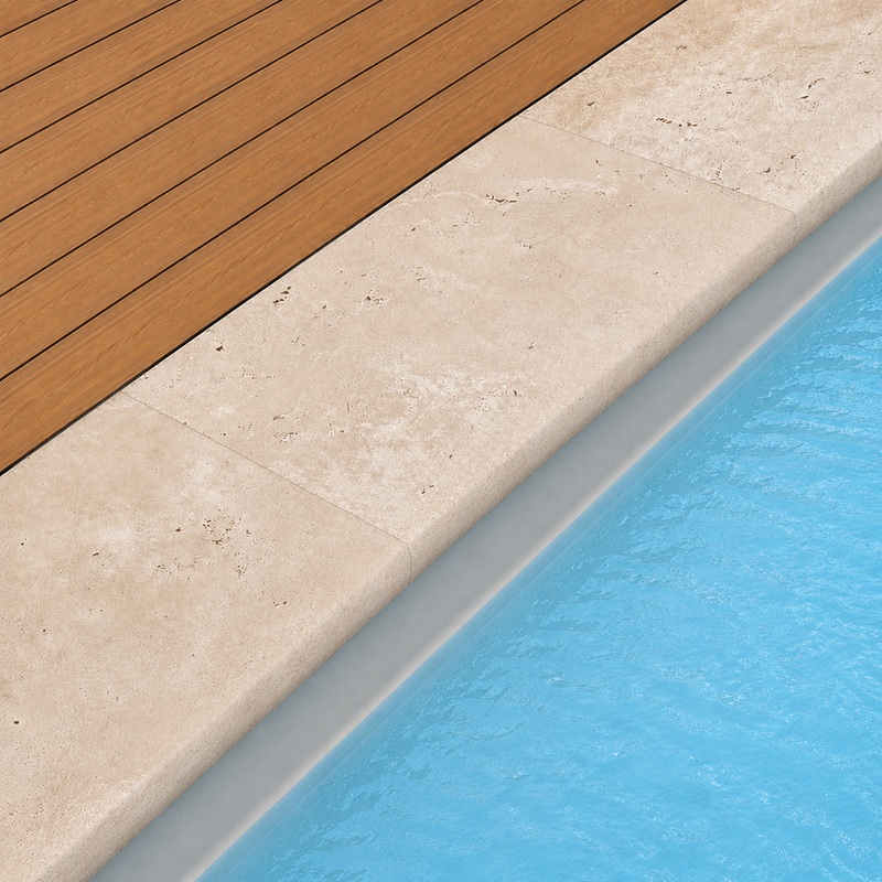 margelle en travertin PREMIUM 5 cm