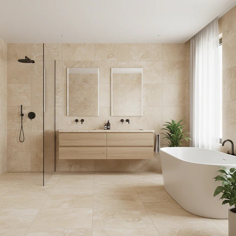 travertin salle de bain - DOLCEZZA Blog