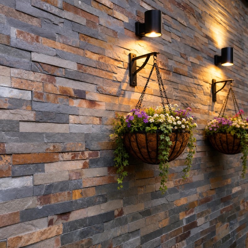 Parement Schiste multicolore naturel