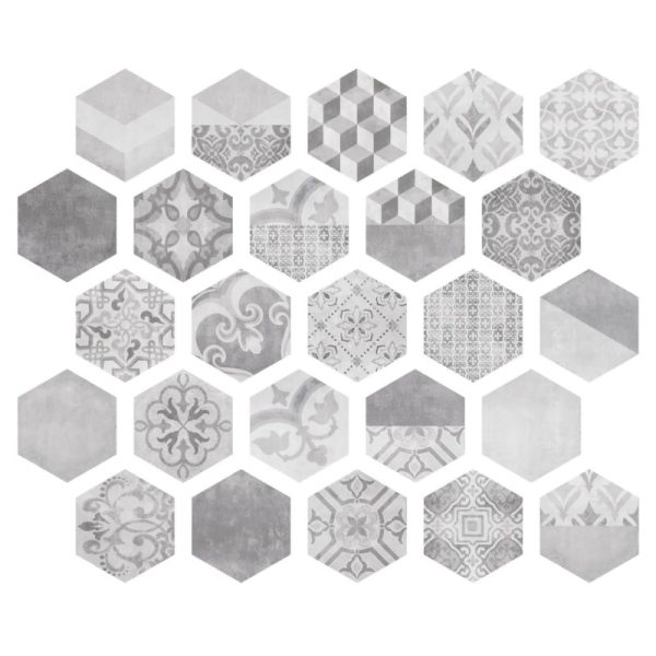 NUUK - ITT - Carrelage hexagonal gris
