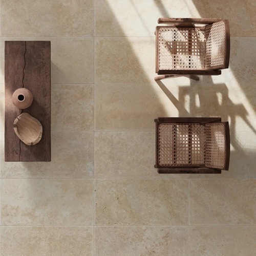 Carrelage grand format BLOG travertin