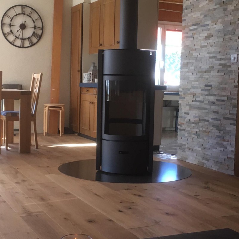 parement en pierre naturelle autour d'une cheminée - BLOG