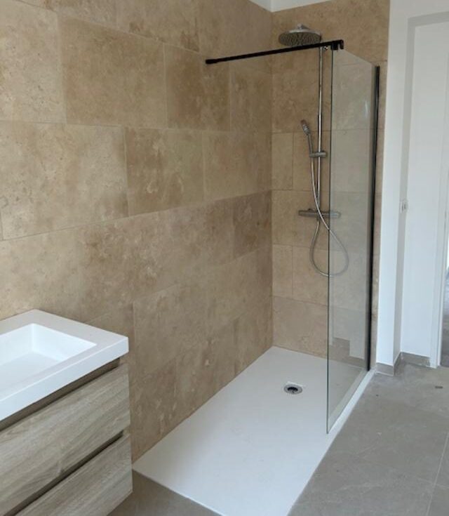 douche travertin light TOSCANIA adoucie