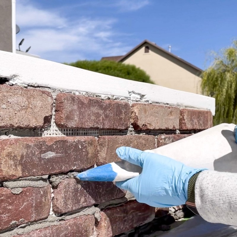 Pose de parements en briquettes - blog