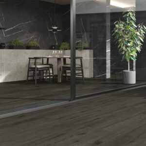 carrelage effet parquet foncé Elisir Touch Ebanite Marca corona