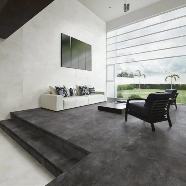 Carrelage effet béton anthracite Darkline SKYLINE La fabbrica