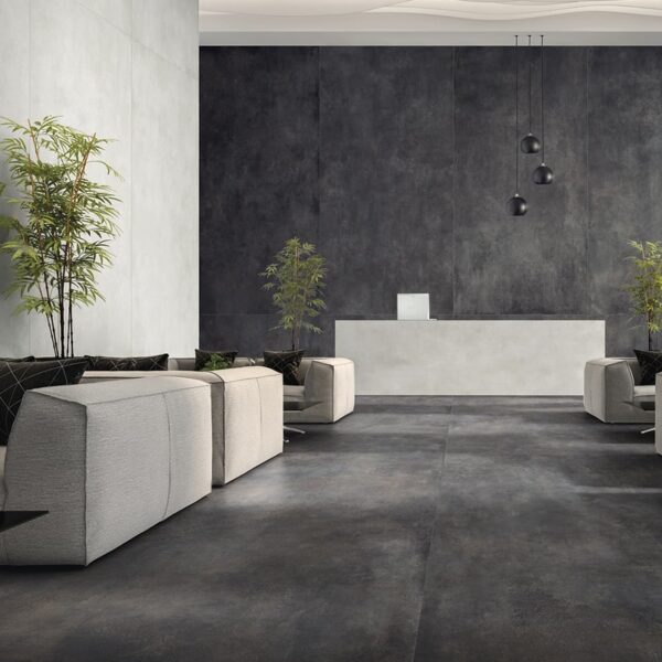 Carrelage effet béton anthracite Darkline SKYLINE La fabbrica