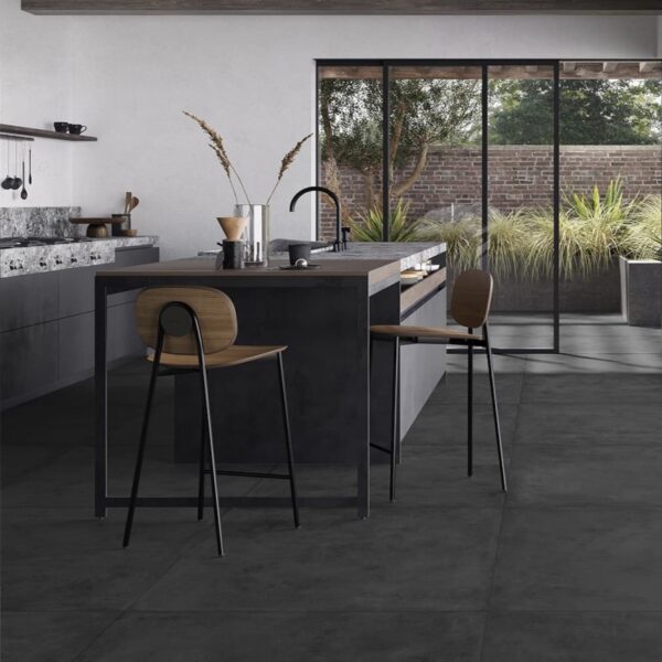 carrelage effet béton foncé HURBAN GRAPHITE La Fabbrica