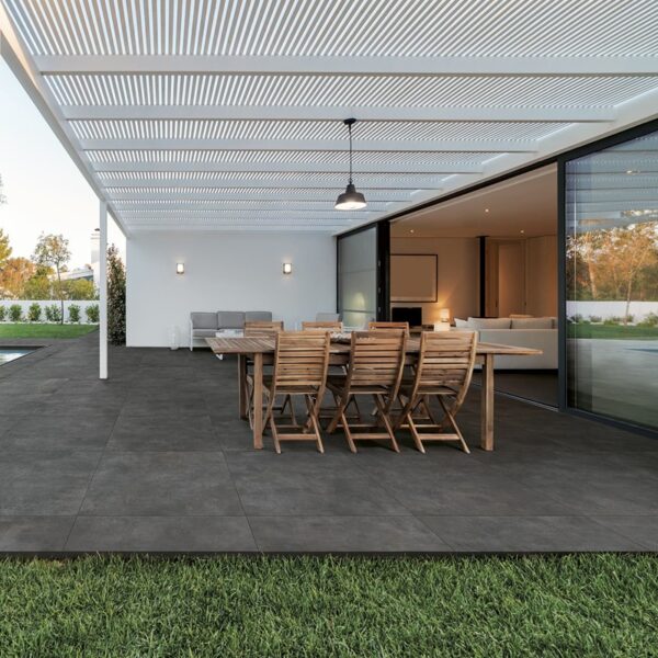 carrelage effet béton anthracite Skyline anthracite DARKLINE 100x100cm