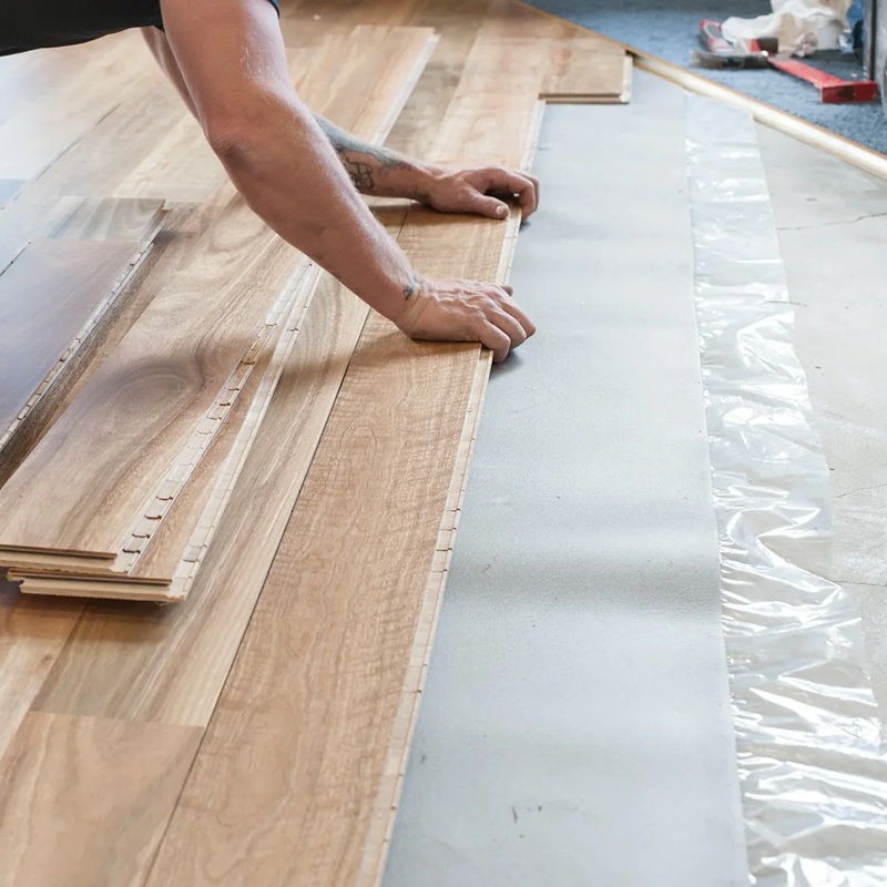 Pose de parquet flottant chauffage au sol BLOG
