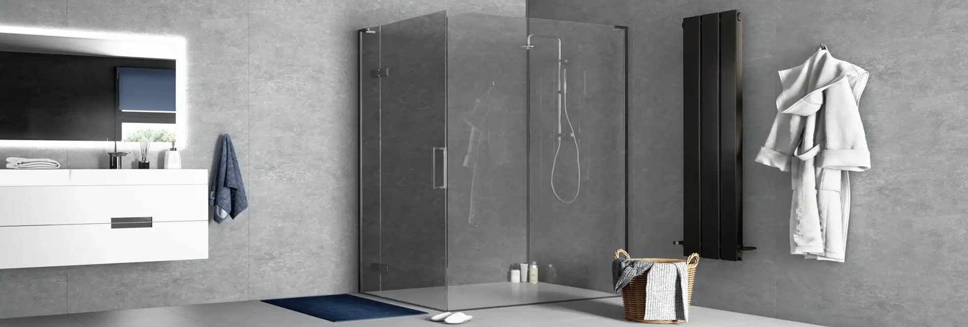 Carrelage effet béton salle de bain Blog Bannière