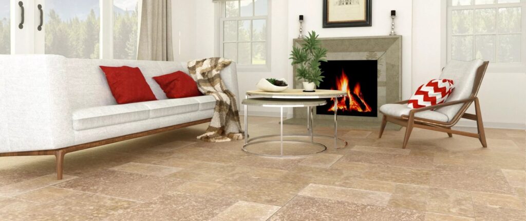 tendance déco travertin