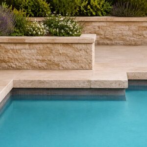 margelle en travertin PREMIUM 5 cm