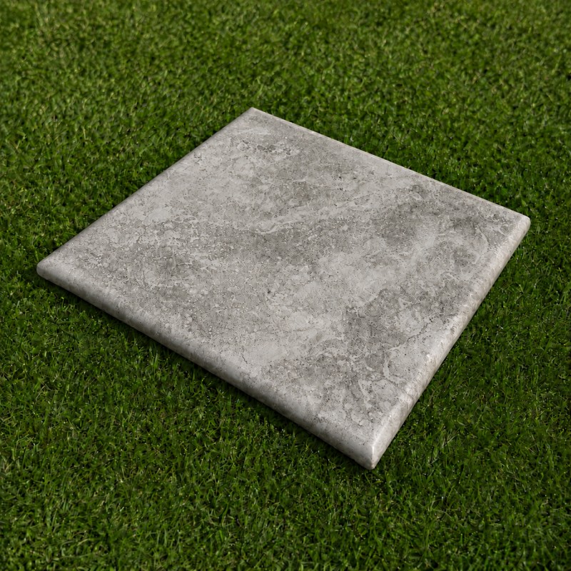 Chapeau de pilier en travertin gris SILVER