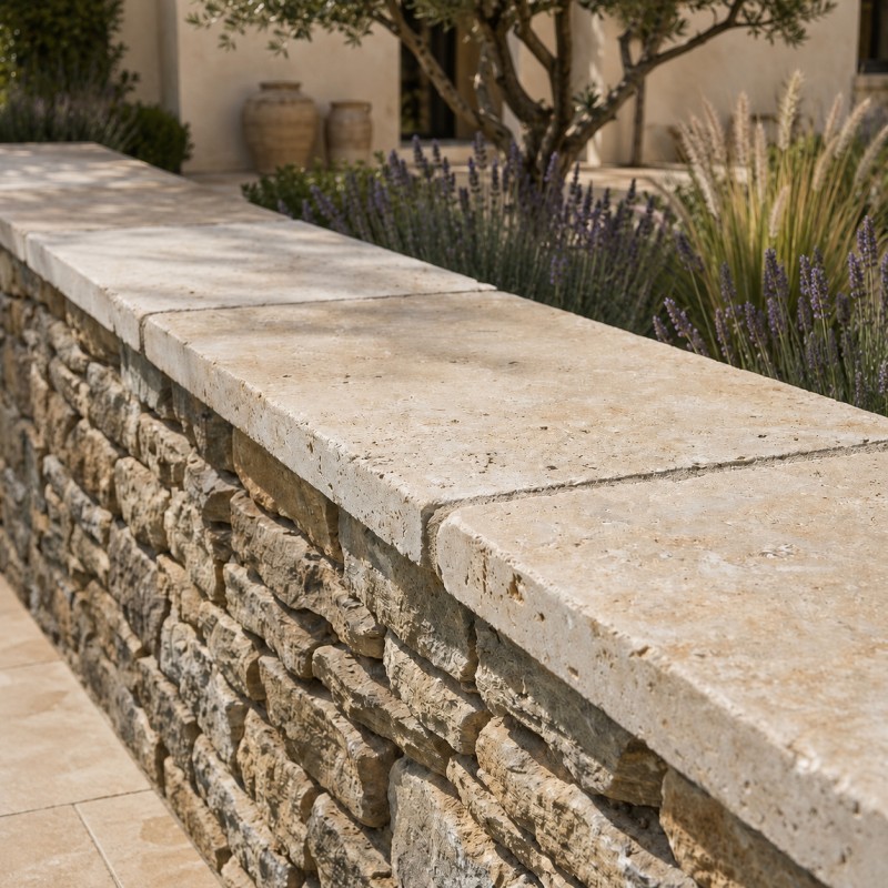Dessus de mur en travertin SICILIA