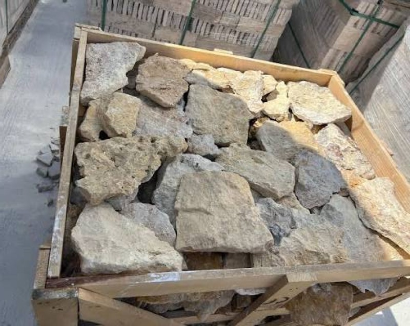 Parement extérieur Rockface en pierre individuelle à poser une à une