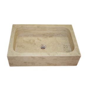Evier travertin beige