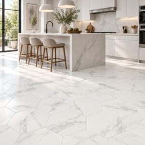 Carrelage hexagonal SOUL effet marbre ITT