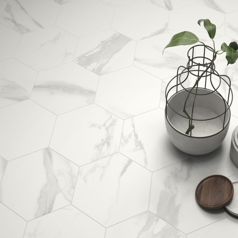 Carrelage hexagonal SOUL effet marbre ITT